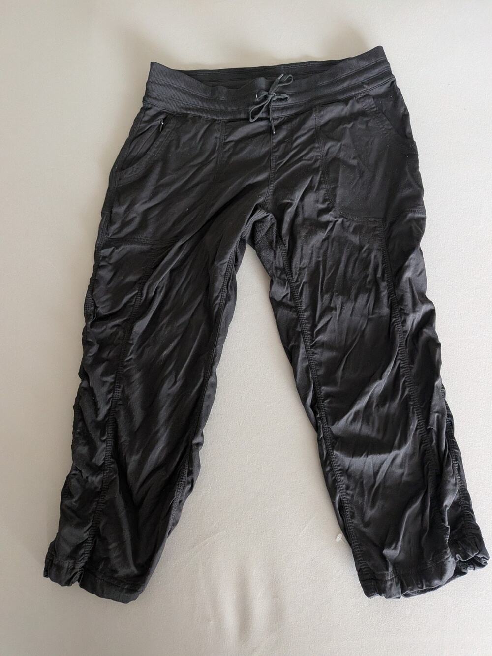 North Face Pants L Black Aphrodite 2.0 Capri Jogger Ruched Hiking Camping Trail